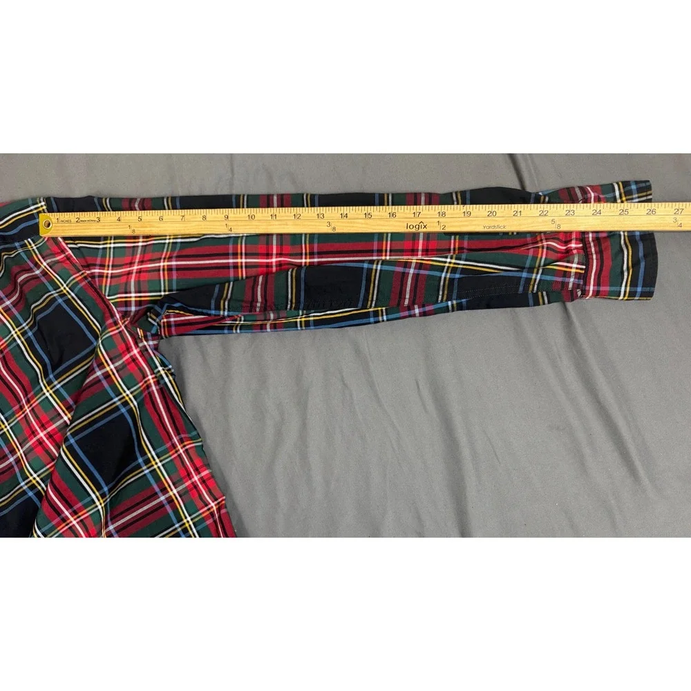J. Crew Mens XL Slim Secret Wash Organic Cotton Stretch Plaid Button Down Shirt